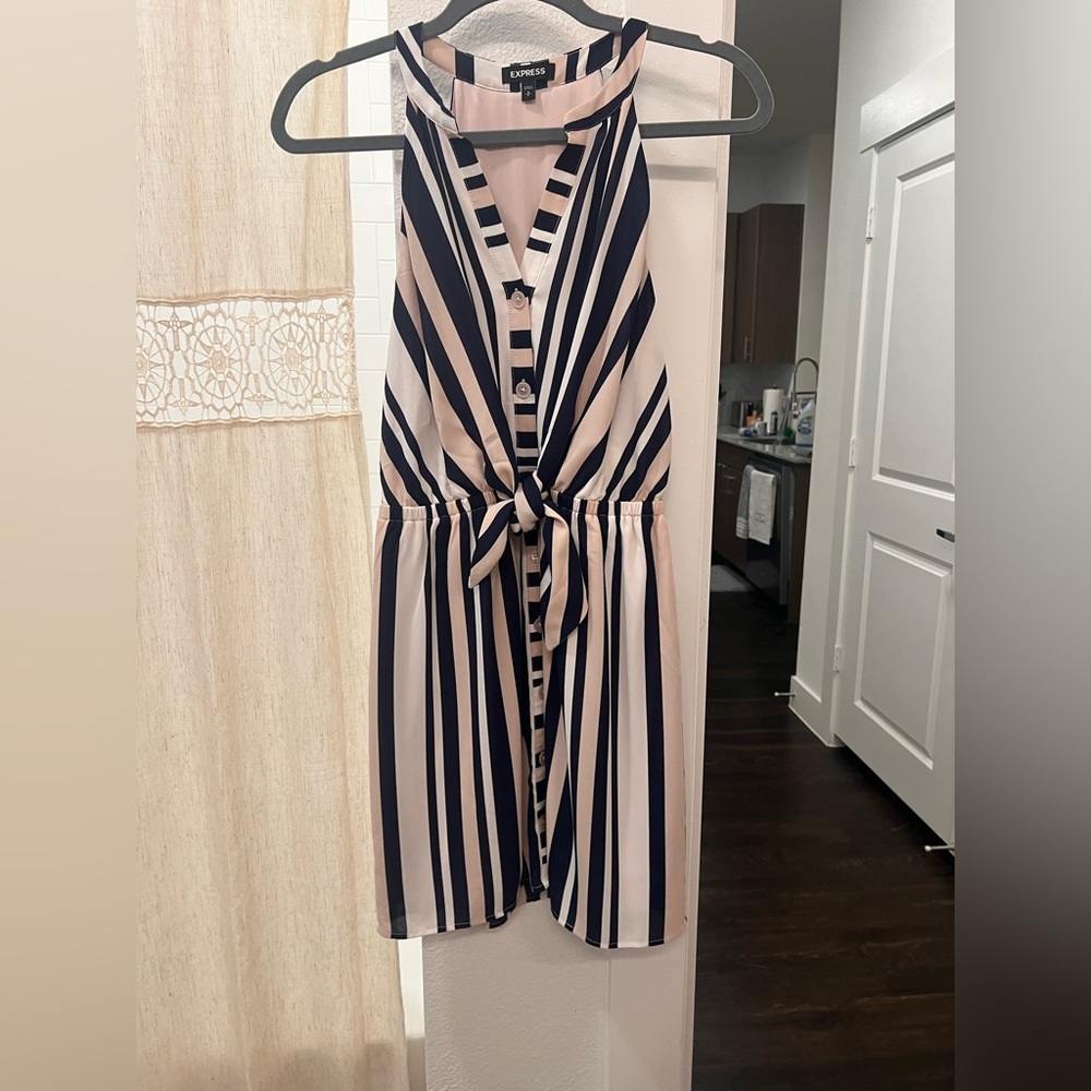 Express Striped Sleeveless Dress